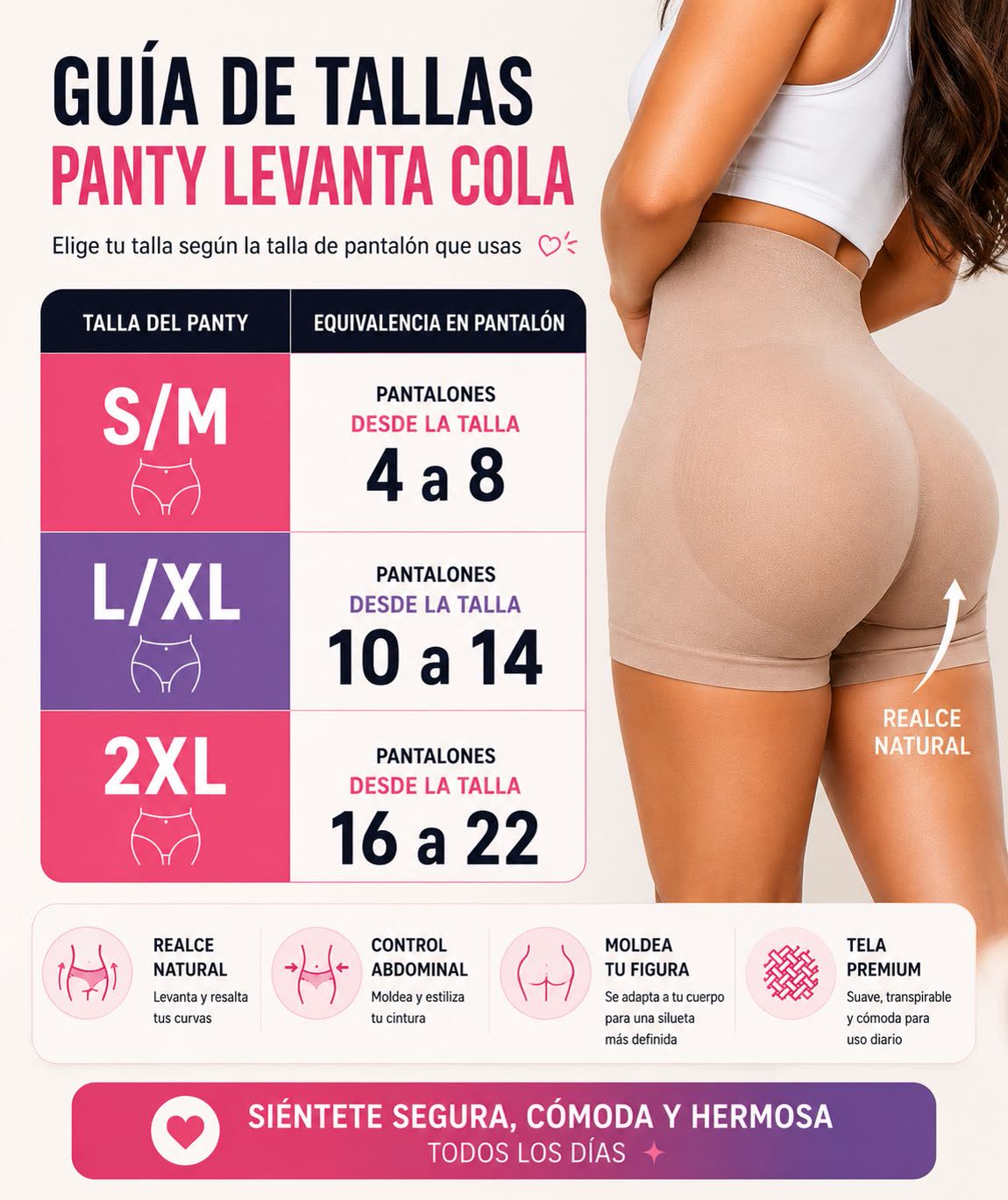 Panty Levanta Cola