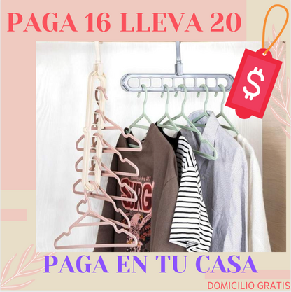 GANCHO ORGANIZADOR DE ROPA